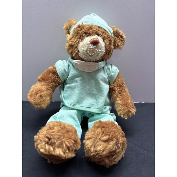Gund Nurse B. Well Teddy Bear In Scrubs With Mask & Hat 11" Plush Stuffed Animal - Picture 1 of 6